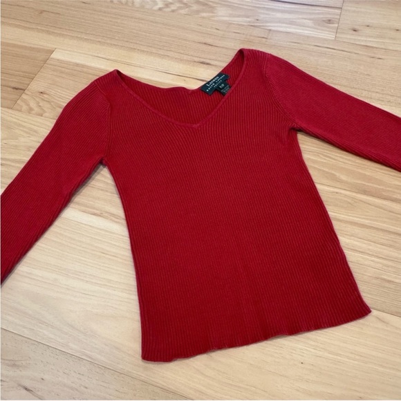 Ralph Lauren 90s Ribbed V-Neck Sweater - Picture 10 of 15